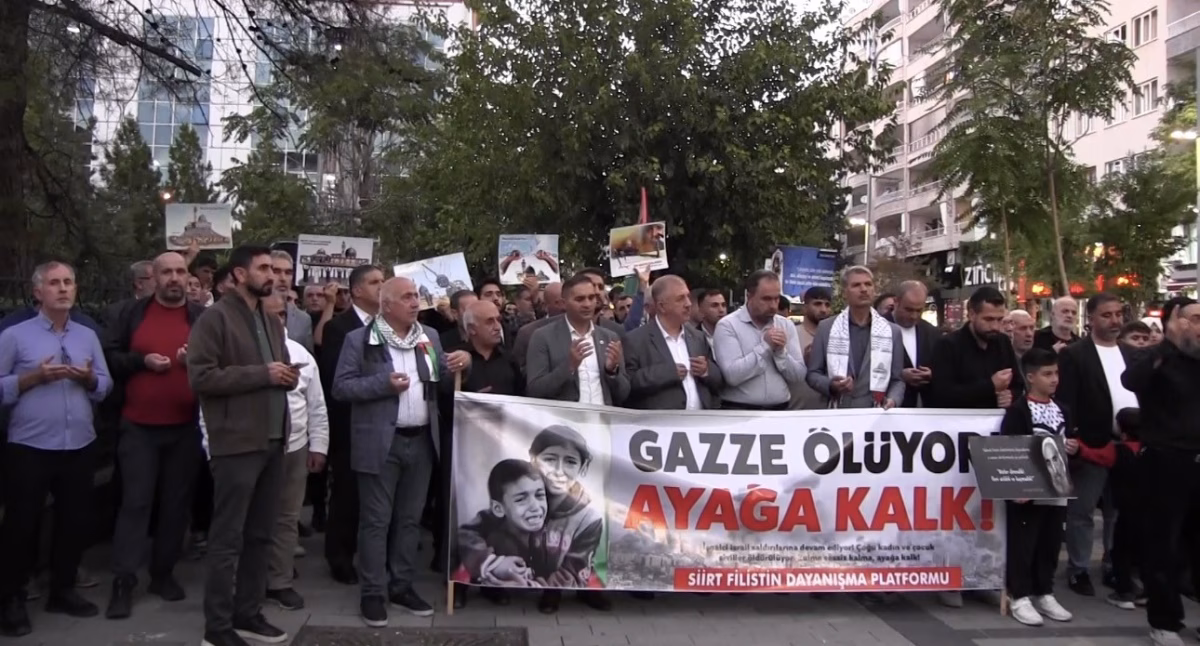 Siirt’te Aksa Tufanının 3. yıl dönümünde Filistin’e destek