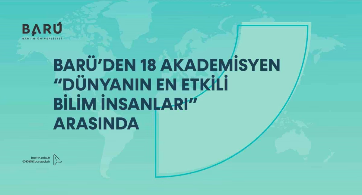 BARÜ’nün 18 akademisyeni dünyanın en etkili bilim insanları arasında
