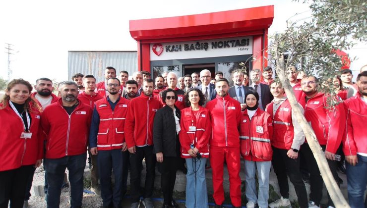 HATAY’DA KAN BAĞIŞI NOKTASI AÇILDI