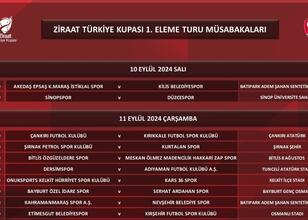Ziraat Türkiye Kupası 1’inci tur maçları başlıyor