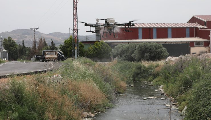 Hatay’da haşerelere karşı dronlu önlem